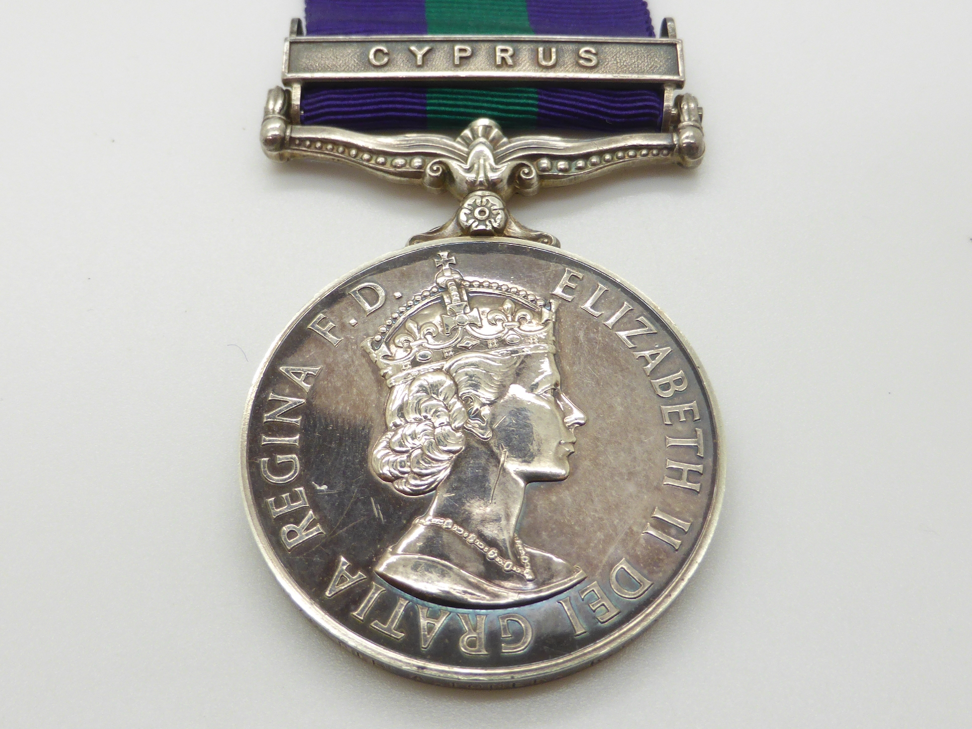 Elizabeth II British Army General Service Medal with Cyprus clasp named to 23334876 Pte A Toner K. - Image 3 of 3