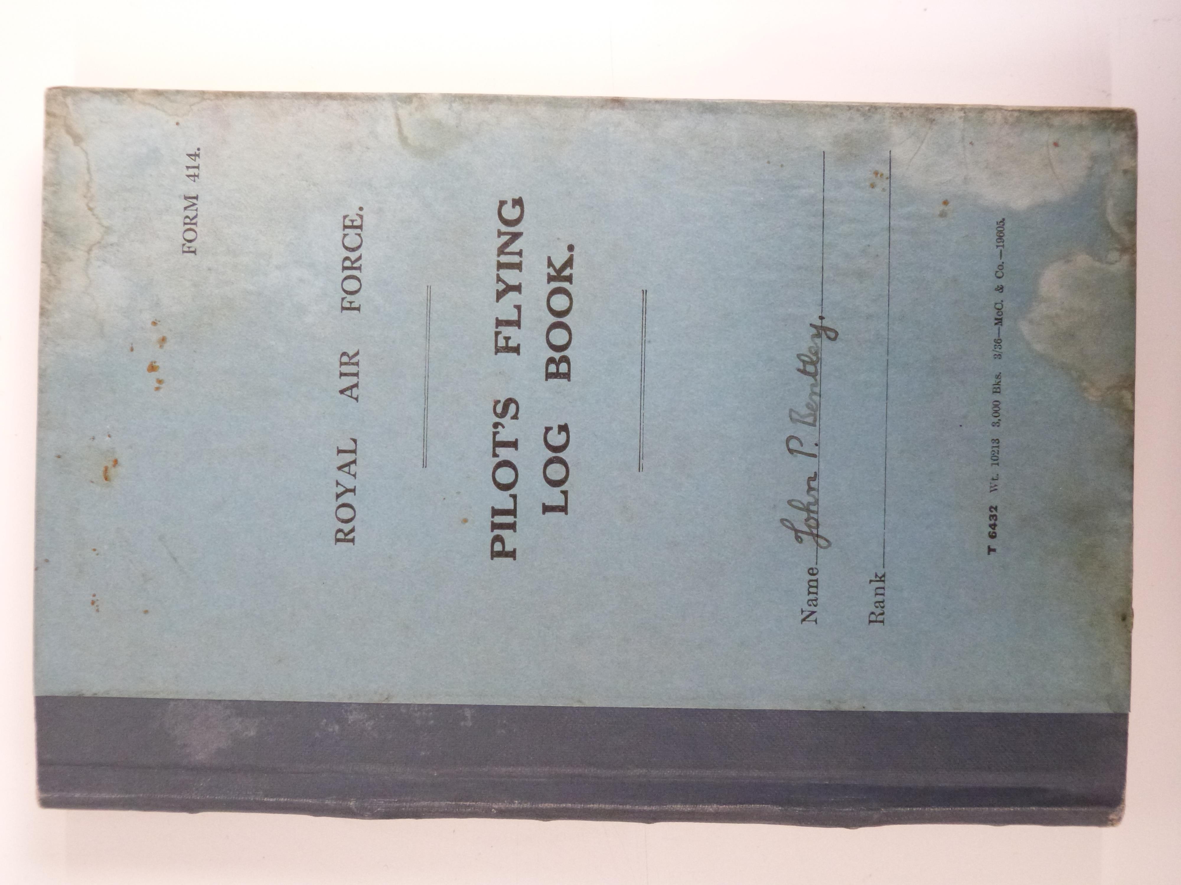 RAF WWII medal group with documentation, flight log book and ephemera, the medal group comprising - Image 10 of 25