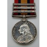 Victorian British Army Queen's South Africa Medal with other clasps, Wittebergen, Transvaal & Cape