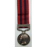 British Army Indian General Service Medal with Jowaki clasp named to 2859 Pte Chas Riley 51st Foot