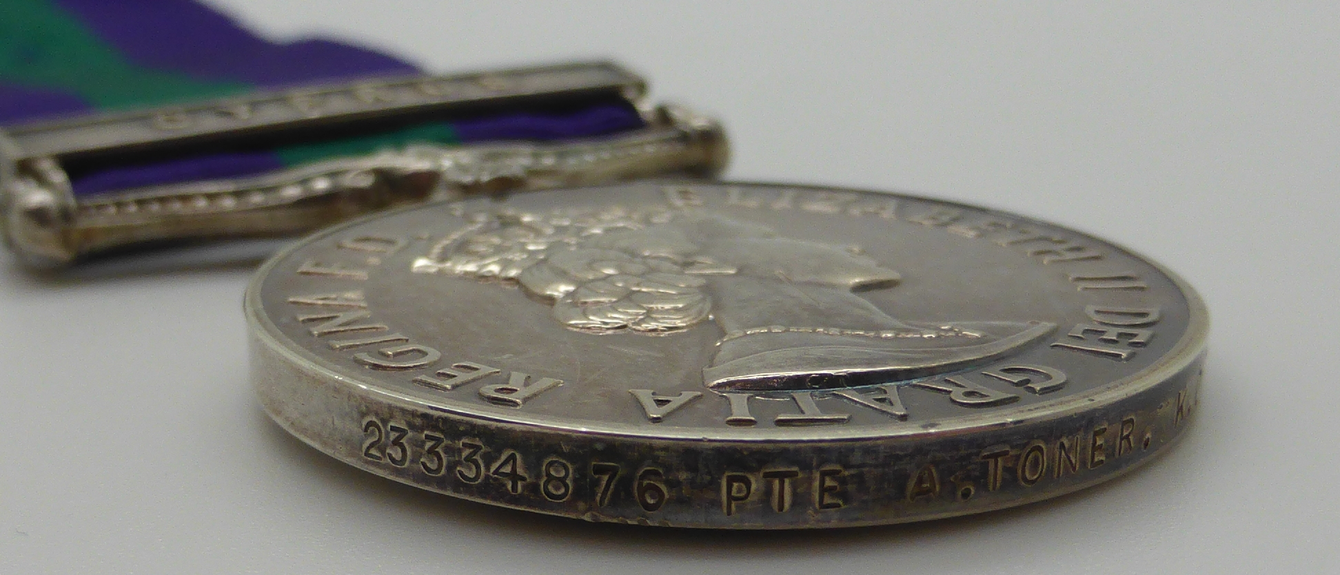 Elizabeth II British Army General Service Medal with Cyprus clasp named to 23114930 Pte E Lockwood - Image 6 of 6