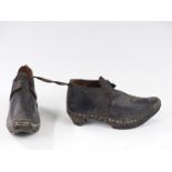A pair of Victorian child's leather boots