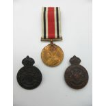 George V Special Constabulary Faithful Service Medal named to Henry R. Bridges together with two