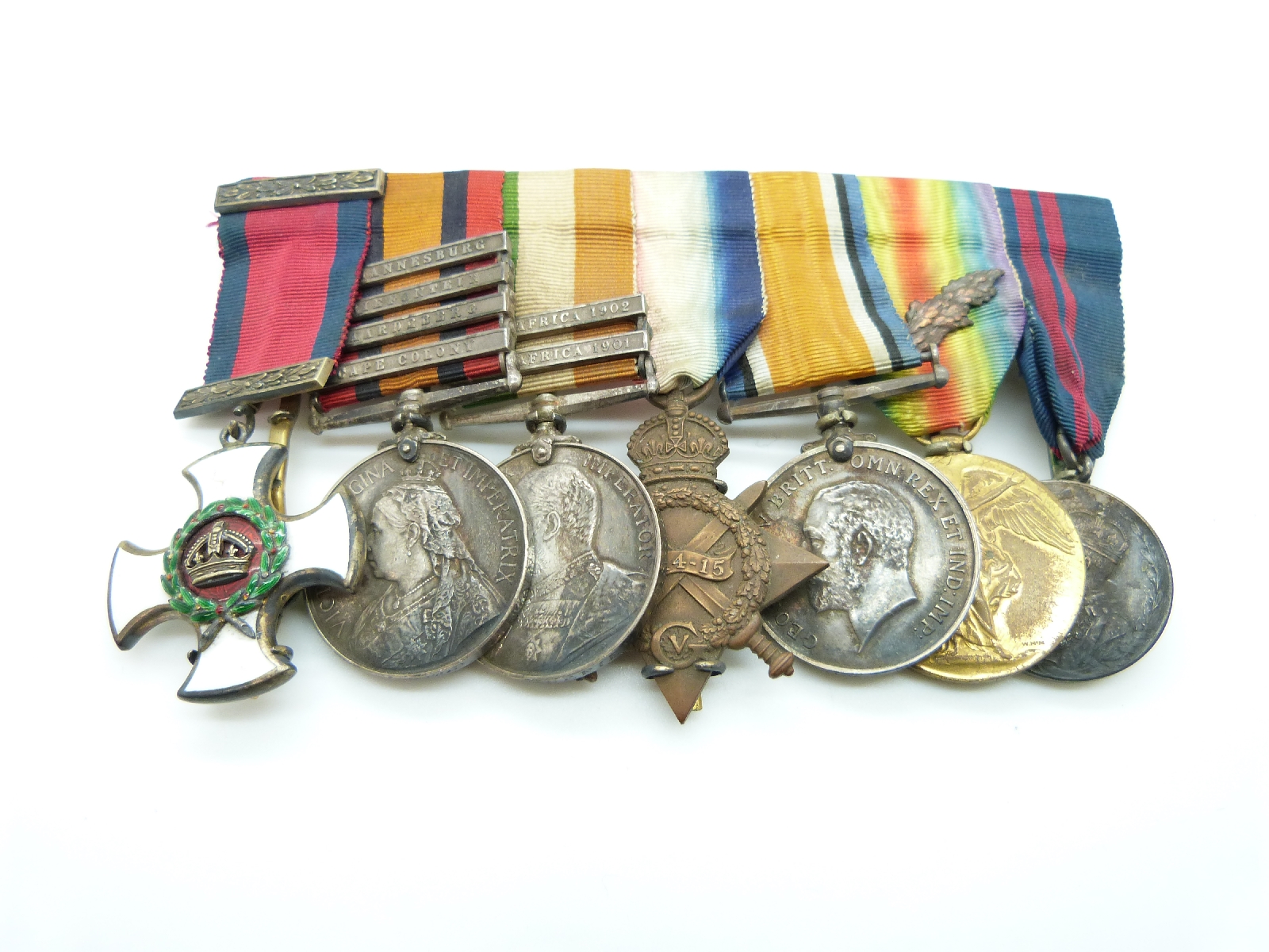 British Army Boer War Distinguished Service Order (DSO) East Yorkshire Regiment medal group - Image 2 of 3