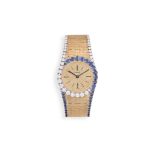 Lady's 18 ct gold, diamond and sapphire Piaget wristwatch, 1970s