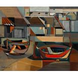 Sidney Goldblatt; Boats, Spain I