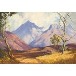 Willem Hermanus Coetzer; Landscape with Distant Peaks