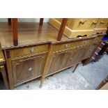 A reproduction mahogany breakfront sideboard, 176cm wide.