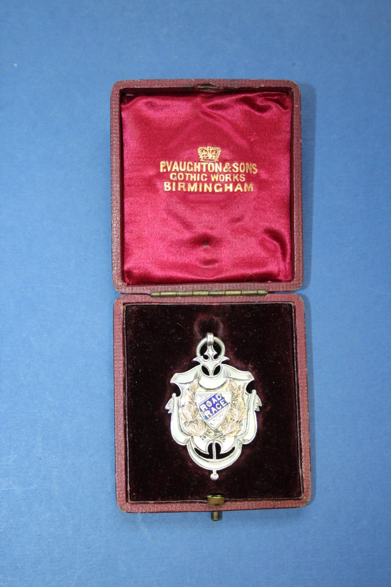 A collection of fifty four 19th and 20th century silver, enamel and metal sporting medals. - Image 2 of 5
