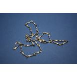 A Georg Jensen 925 designer twisted link chain 283C. 73cm, 18.5g.