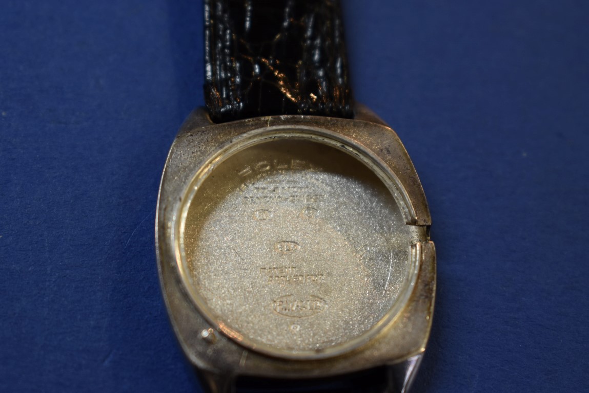 A 1927 Rolex Sporting Model silver gentleman's wristwatch, having black leather strap. - Image 13 of 14