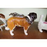 Beswick: Four various dogs comprising; St Bernard 'Corna Garth Stroller', 2221, gloss,