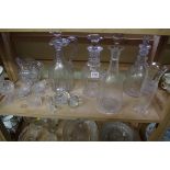 A collection of 19th century and later cut glass.