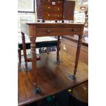 A Regency mahogany writing table, indistinctly stamped 'Gillows, Lancaster',