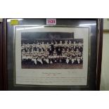 Football: two 1950s Manchester United photographs, both inscribed 'Good Wishes, Matt Busby',