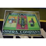 D'oyly Carte Opera Company: hoarding size original sectional poster advertising 'The Gondoliers',