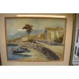 Anton Pa..., Mediterranean harbour scenes, each signed and titled, watercolour, 29 x 39cm.