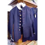 A World War I period military tunic, with brass buttons.