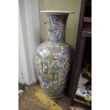 An Isnik style large vase, 49cm high, (s.d.