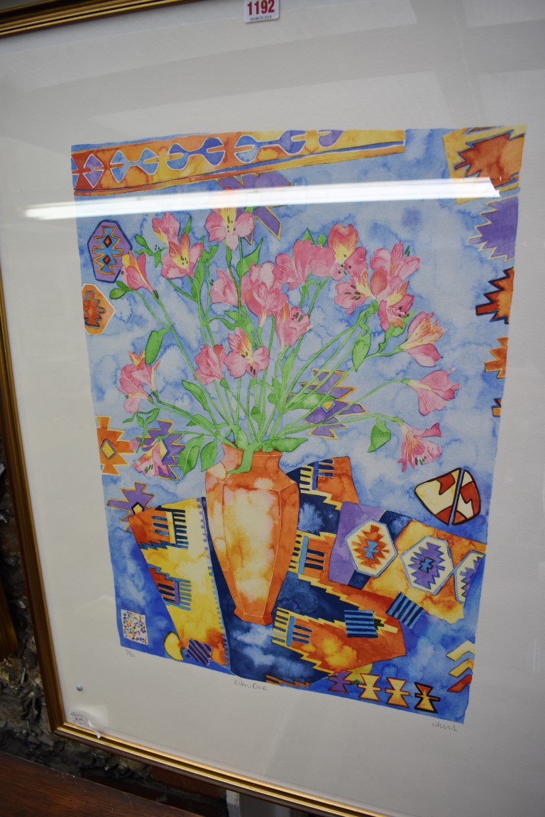 Tanya Short, 'Kilim One', signed, title and numbered 61/150, colour print, I.57 x 40.5cm.