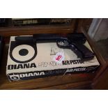 A Diana SP50 .177 calibre air pistol, boxed.