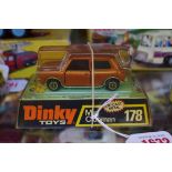 A Dinky 178 mini clubman, boxed.