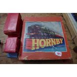 A Hornby O gauge Goods Set No.20, boxed; together with four further Hornby O gauge items.