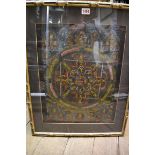 A set of three Tibetan thankas, 46 x 36cm.