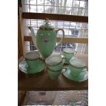 A Royal Doulton porcelain part coffee set.