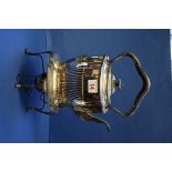 A Victorian silver spirit kettle on stand, by Harrison Bros & Howson, Sheffield 1893, 33cm,