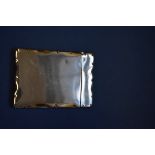 A silver card case, by Stokes & Ireland Ltd, Chester 1912, 80g.