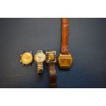 Four various vintage wristwatches. Condition Report: Lucerne digital - not working.