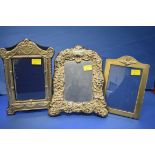 Three modern silver photograph frames, to include an RAF mounted example, 18.5 x 13cm.