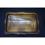 A silver rectangular tray, by J & R Griffin Ltd,