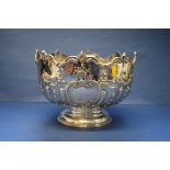 An Edwardian ornate silver rose bowl, by Elkington & Co,, Birmingham 1904, 19cm diameter, 519.5g.