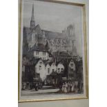 Louis Whirter, 'Amiens, the Water Market'; 'San Franceses, Assisi', a pair, each signed and titled,