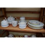 A Mintons 'Cheviot' pattern part tea service.