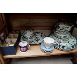 A collection of Masons 'Chartreuse' pattern dinner wares; and others.