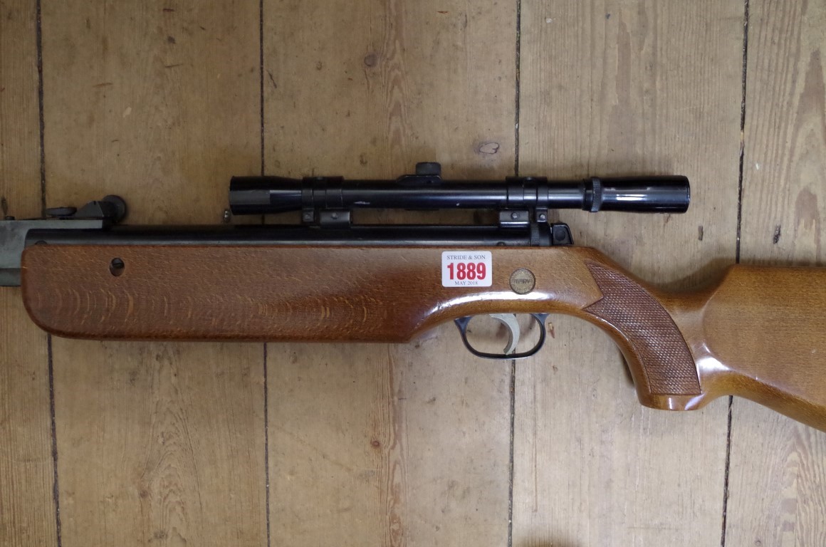 A Diana Series 70 model 71 .22 air rifle, with telescopic 4x20 sight. - Image 2 of 2