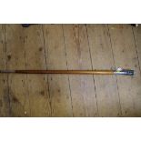 A 'Green Howards' Regimental walking cane.