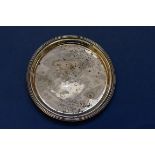 A George lll Irish silver wine coaster, probably Matthew West, Dublin 1808, 11cm, 60g.