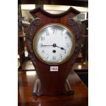 An early 20th century carved mahogany mantel clock,Ê37cm high.