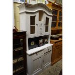 A white painted side cabinet, 99cm wide.