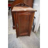 A circa 1900 mahogany pot cupboard, 41cm wide.