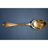 A Queen Anne silver trefid spoon, by John Corey, London 1702, Britannia standard, 20cm, 53.5g.