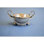 An Arts & Crafts silver salt, by Murrle Bennett & Co, London 1903 import mark, 8.8cm, with clear