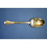 A William and Mary West Country silver trefid spoon, by William Webb?, Winchester 1690-1700, 18cm,