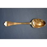 A silver trefid spoon, possibly William & Mary, London 1696, marks indistinct, 19.5cm, 56g.