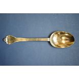 A Charles II silver trefid spoon, by John Smith, London 1673, having prick dot initials to terminal,