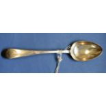 A George lll Irish provincial silver tablespoon, by Patrick Connell, Limmerick circa 1780, 71g.